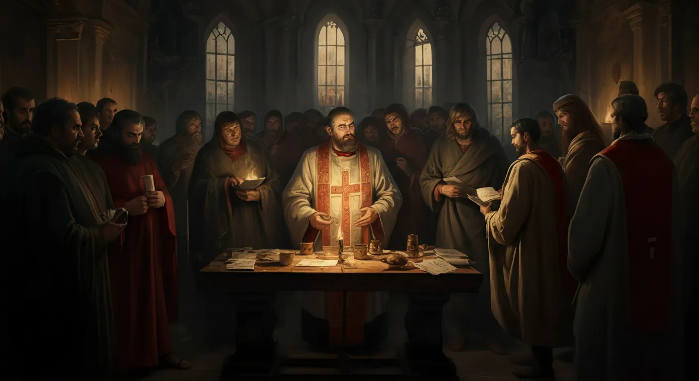 In a baptist church if you're a deacon and you leave that ch 1 the great schism 1054 (AI Generated Image)
