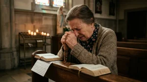 Is Masturbation a Sin in the Catholic Church? The 3 Conditions & Finding Peace 10 A Catholic faithful praying for healing and understanding of mortal sin.