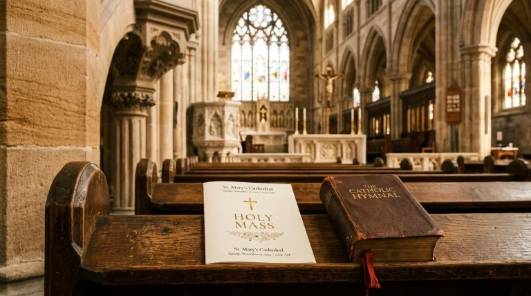Catholic Mass Program Guide: Order of Service, Wedding Bulletins, and Printable Templates 2 Catholic Mass Program Guide: Order of Service, Wedding Bulletins, and Printable Templates (AI Generated Image)